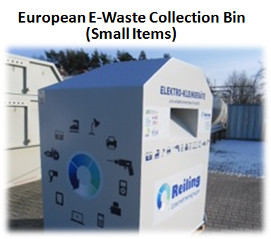 European E-Waste Collection Bin